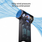 Cordless air blower airflow settings