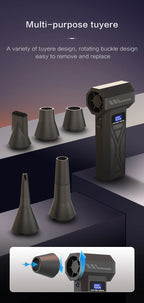 Cordless air blower features