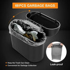 Compact car rubbish bin