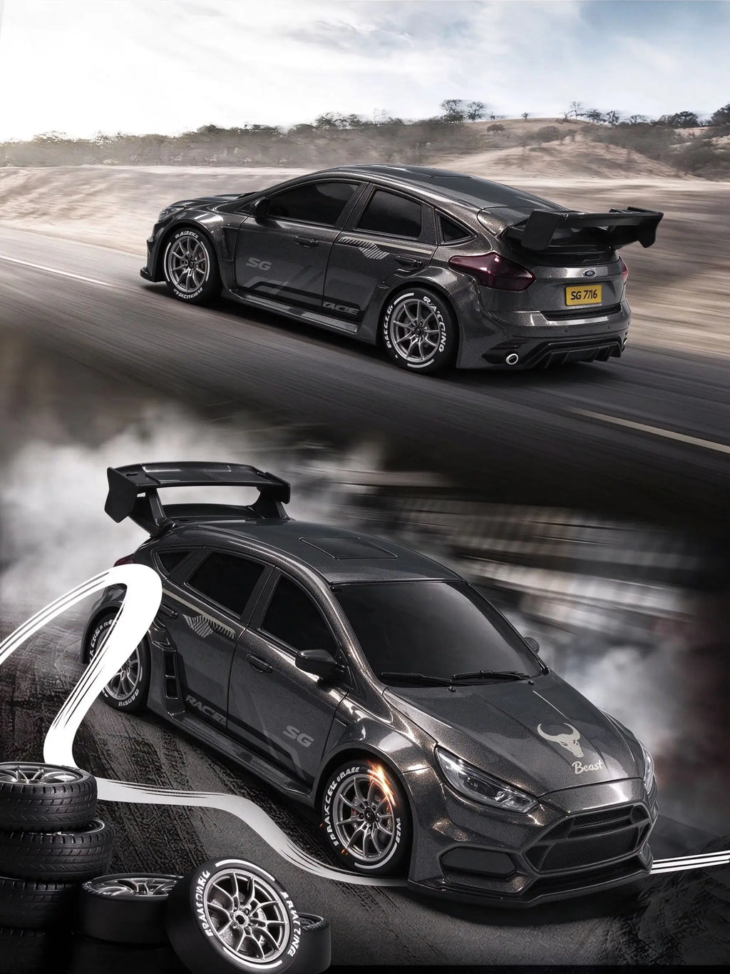 SG716 4WD RC Drift Car