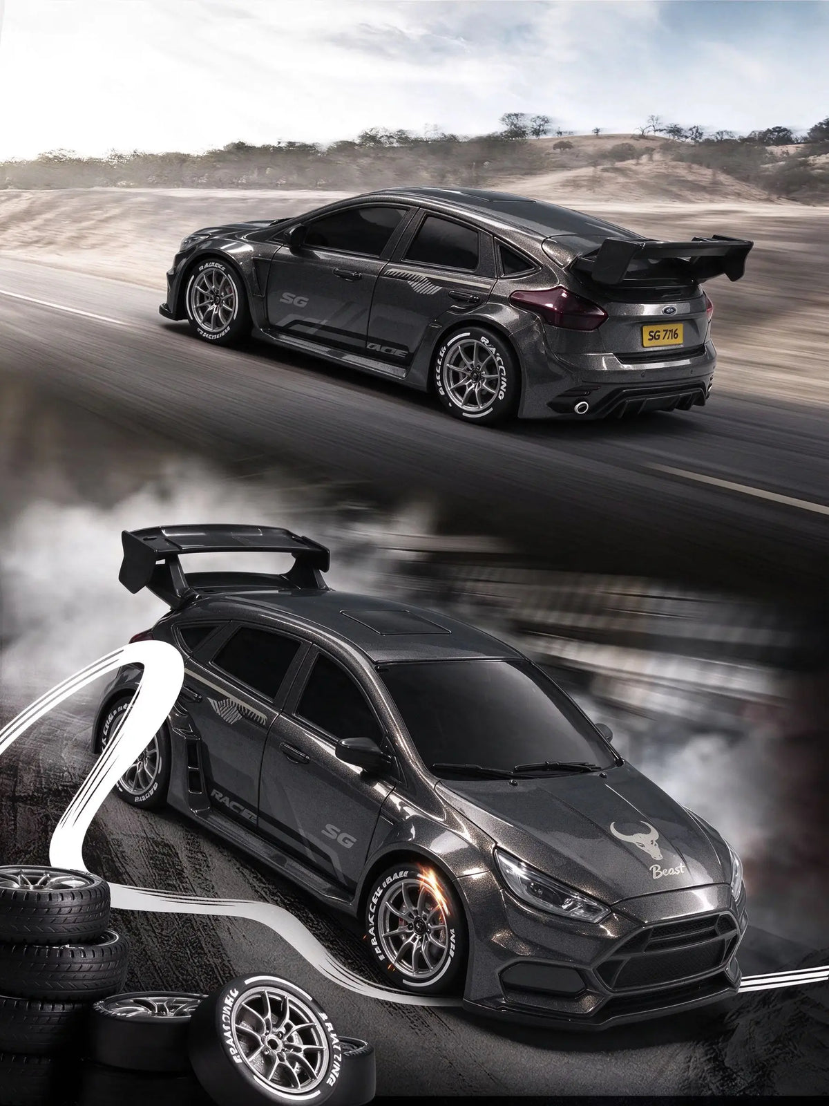 SG716 4WD RC Drift Car