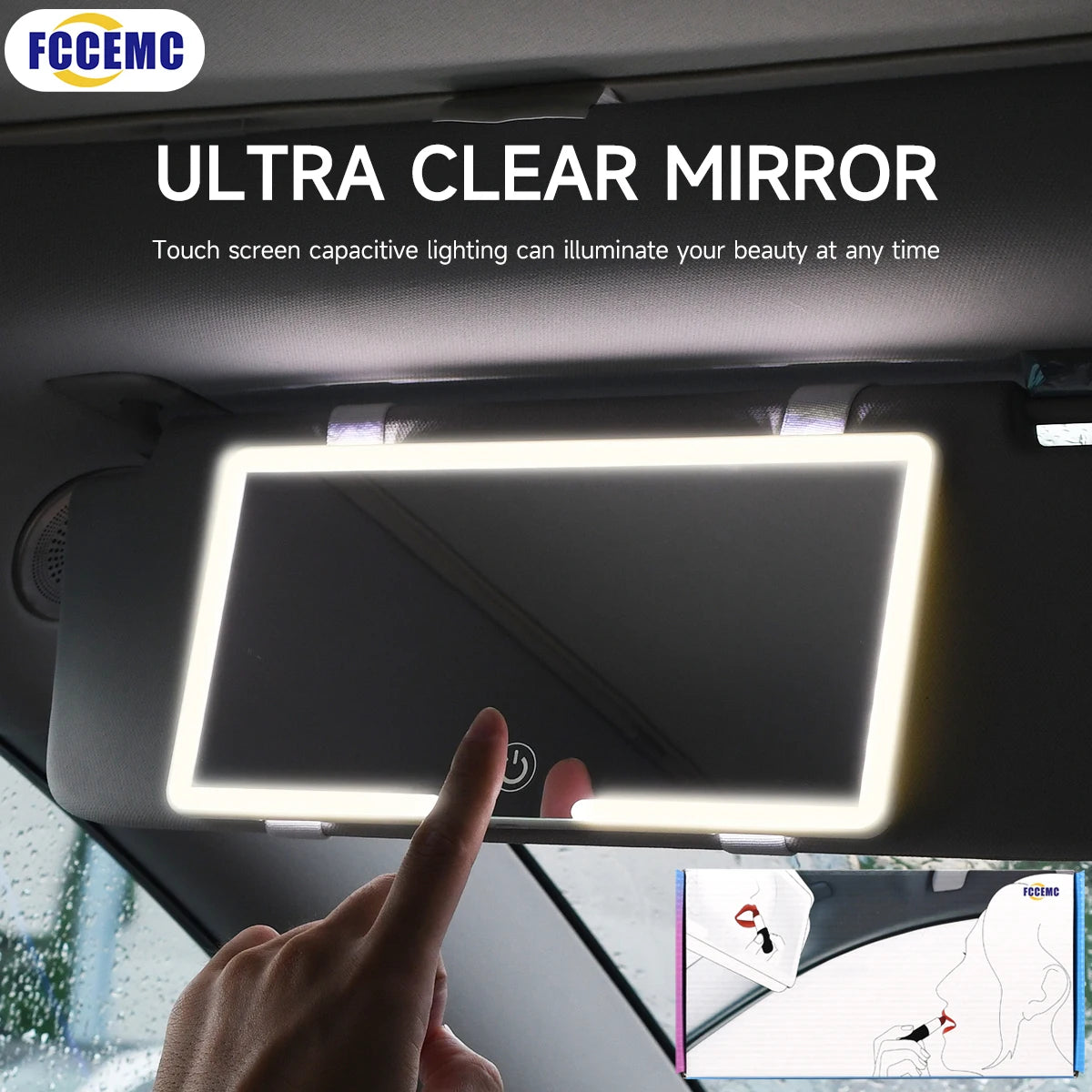 LED Sun Visor Vanity Mirror